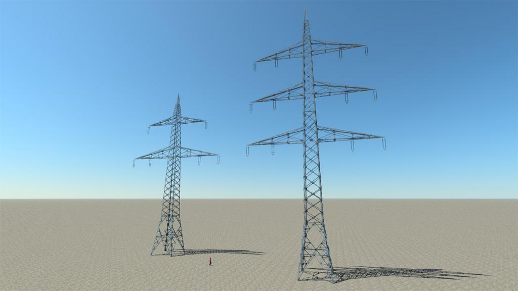 German High Voltage Electric Pylons